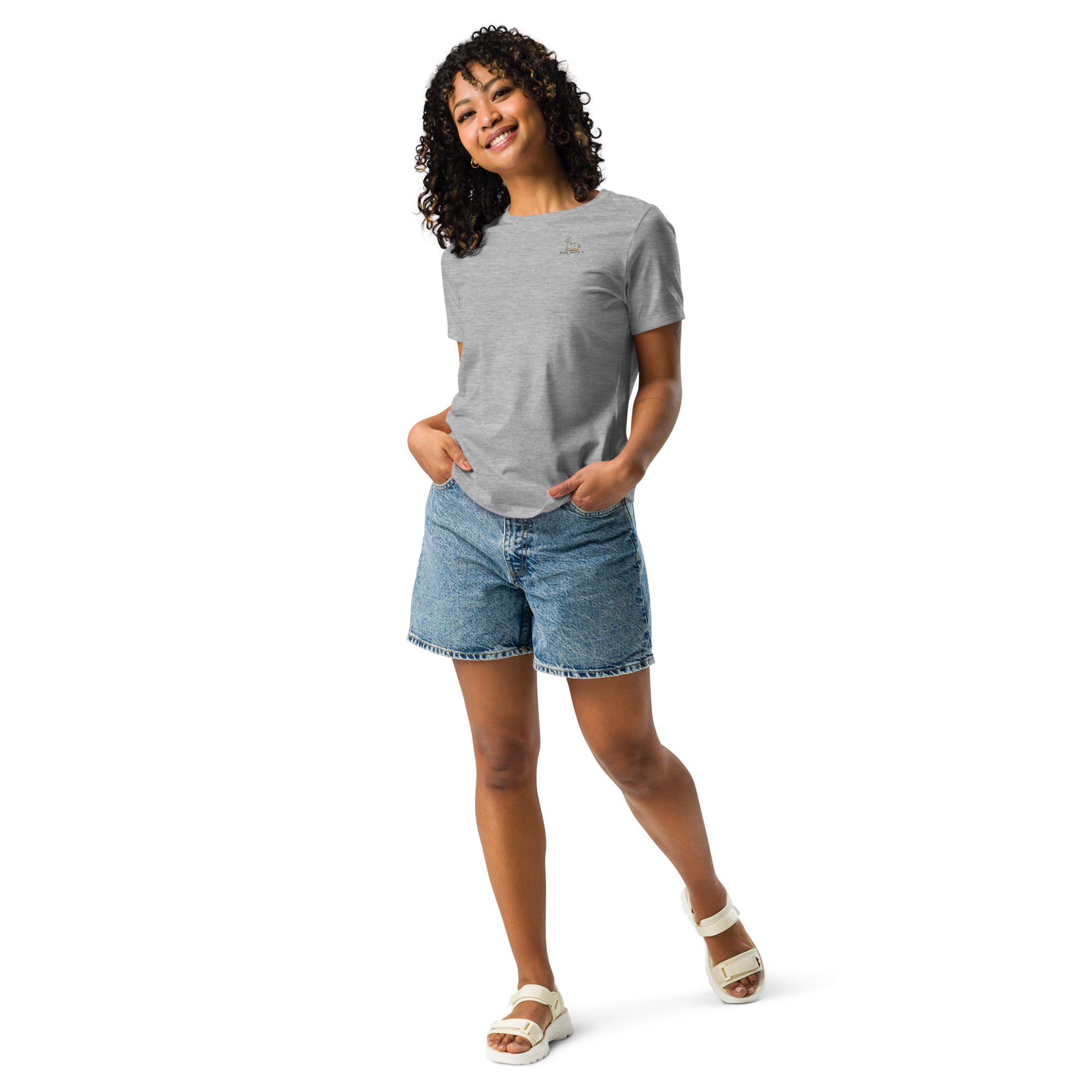 Women's "Praise the Good"  Relaxed Tee, Minimal Statement Back Print