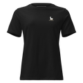 Women's "Praise the Good"  Relaxed Tee, Minimal Statement Back Print, dark colors