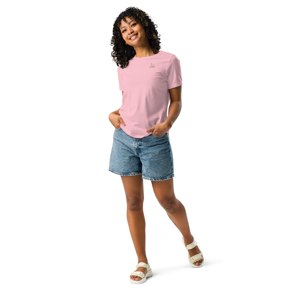 Women's "Praise the Good"  Relaxed Tee, Minimal Statement Back Print