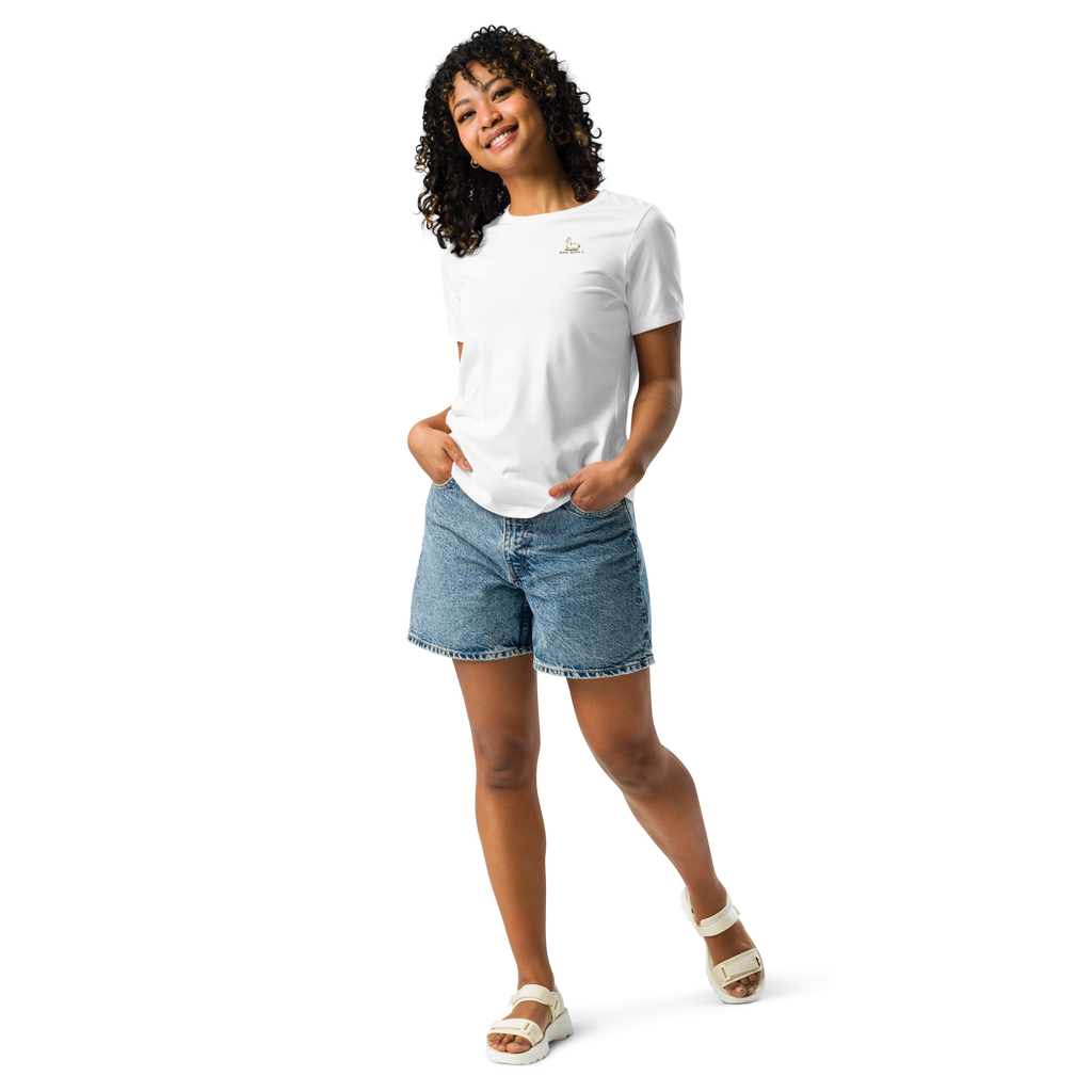 Women's "Praise the Good"  Relaxed Tee, Minimal Statement Back Print